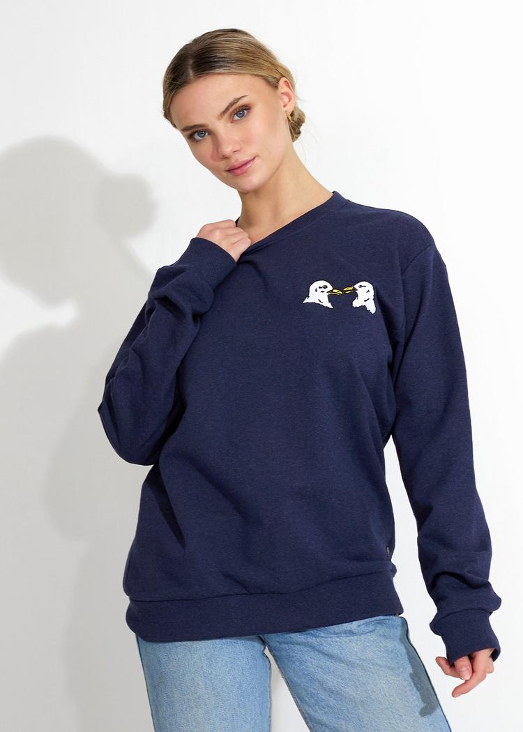 Secondary product image for "Sweater Fiskmås Navy"