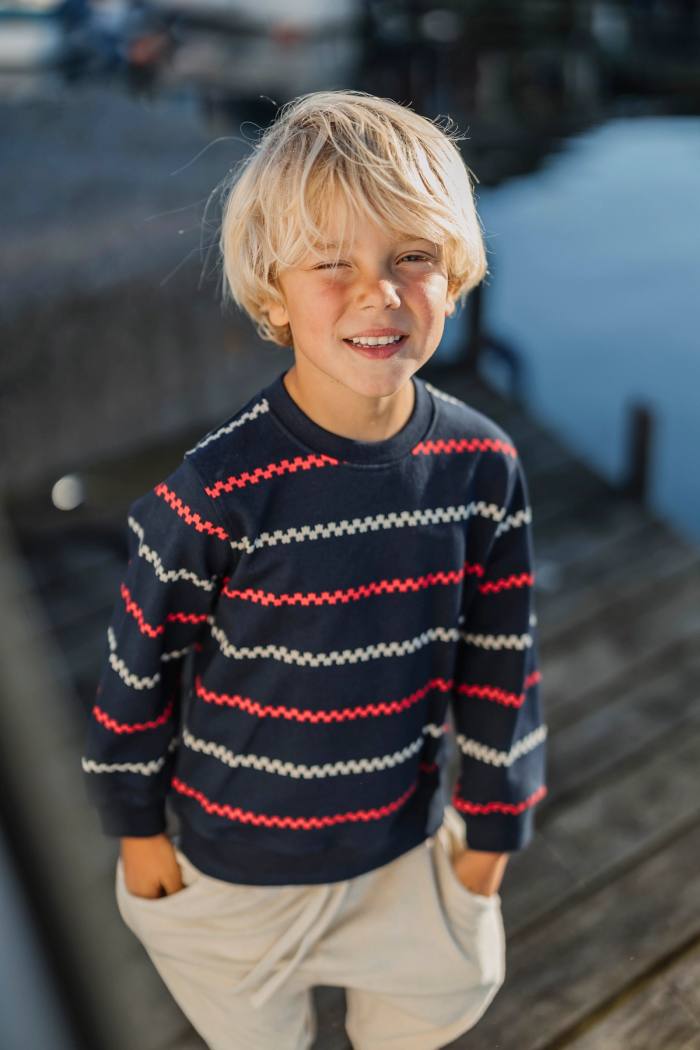 Secondary product image for "Tröja Barn Käringön Rand Marinblå"