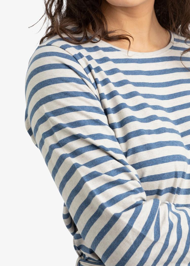 Secondary product image for "Sigrid Dress Stripe Blue Sand"