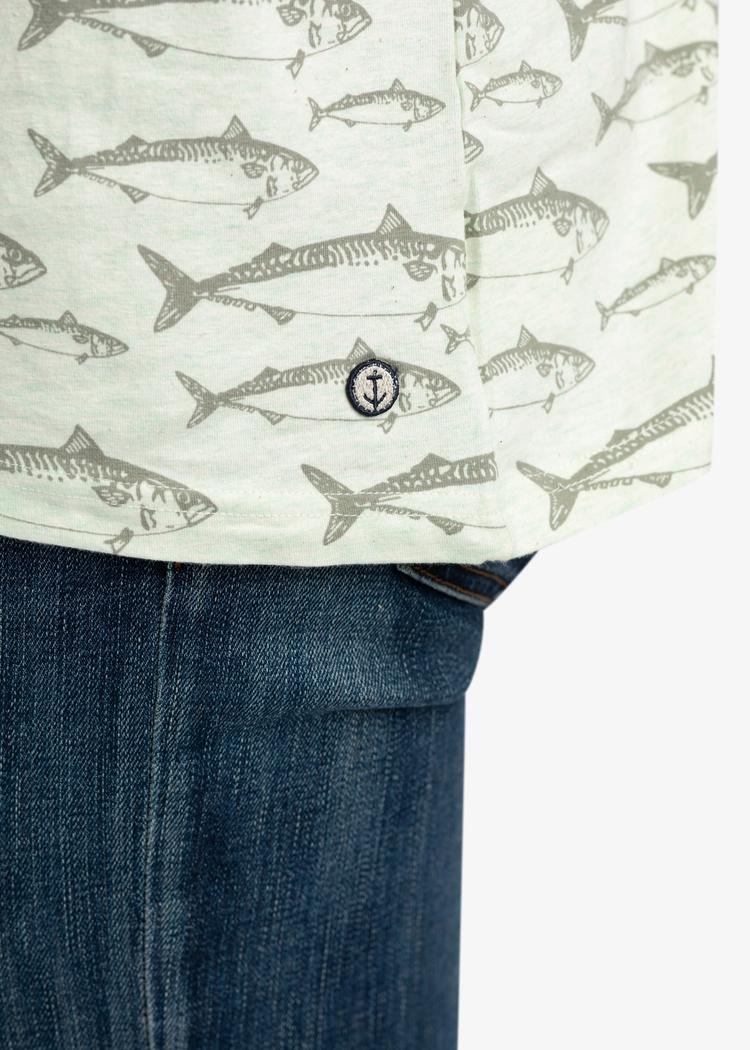 Secondary product image for "T-shirt Makrill Mint"