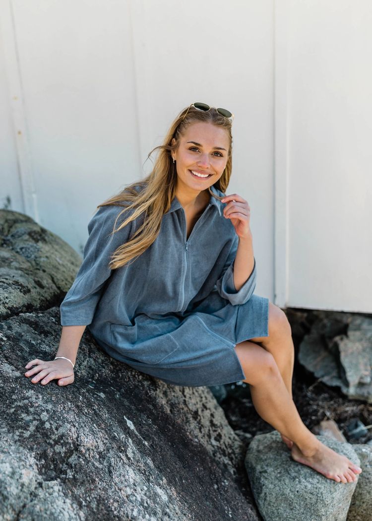 Secondary product image for "Bathrobe Archipelago Petrol"