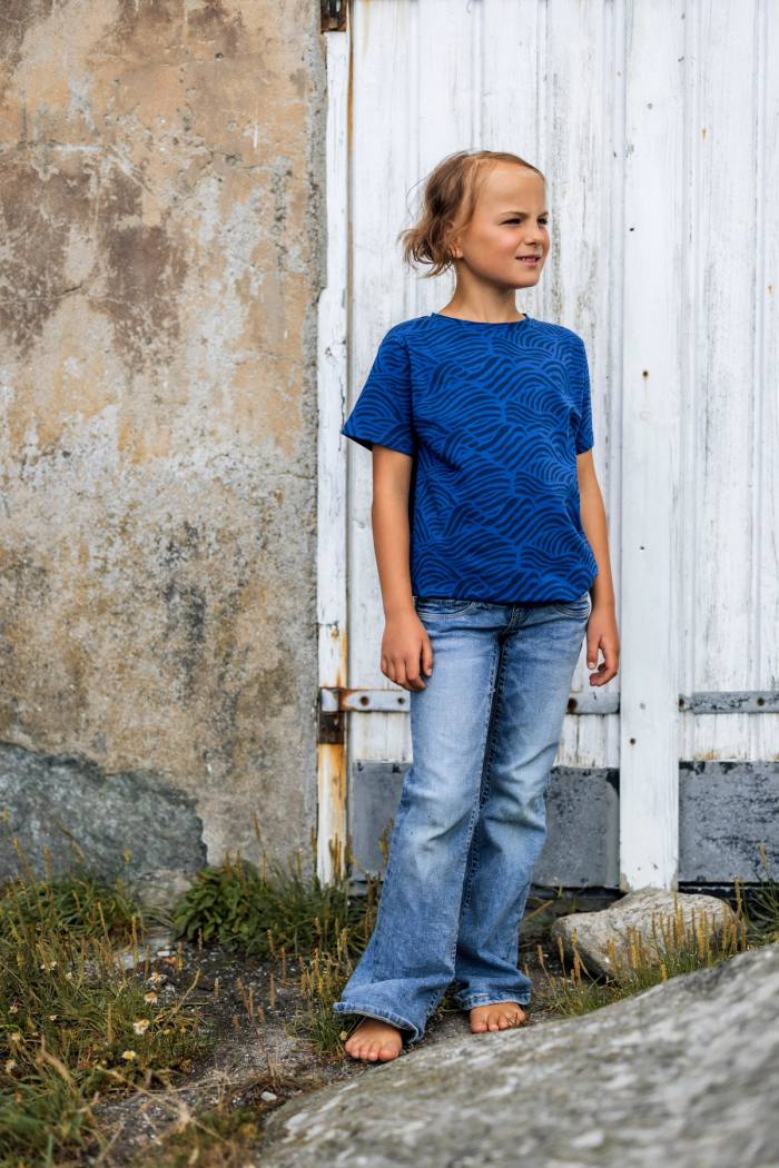 Secondary product image for "T-shirt Windy Wave Navy Kids"