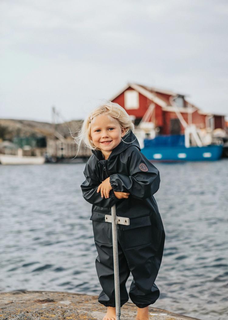 Secondary product image for "Storm Rain Onepiece Marinblå"