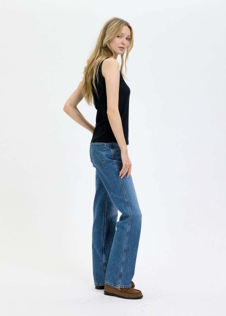 Secondary product image for "Meja Topp Ribb Windy Wave Navy"