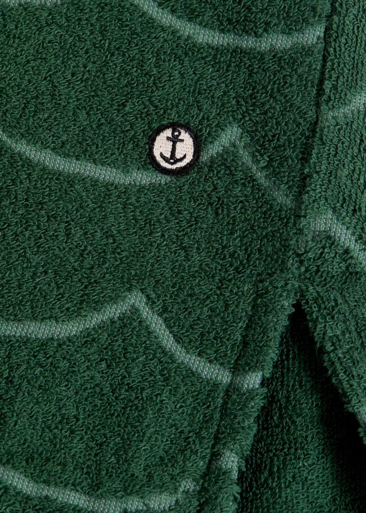 Secondary product image for "Frottéponcho Våg Grön"