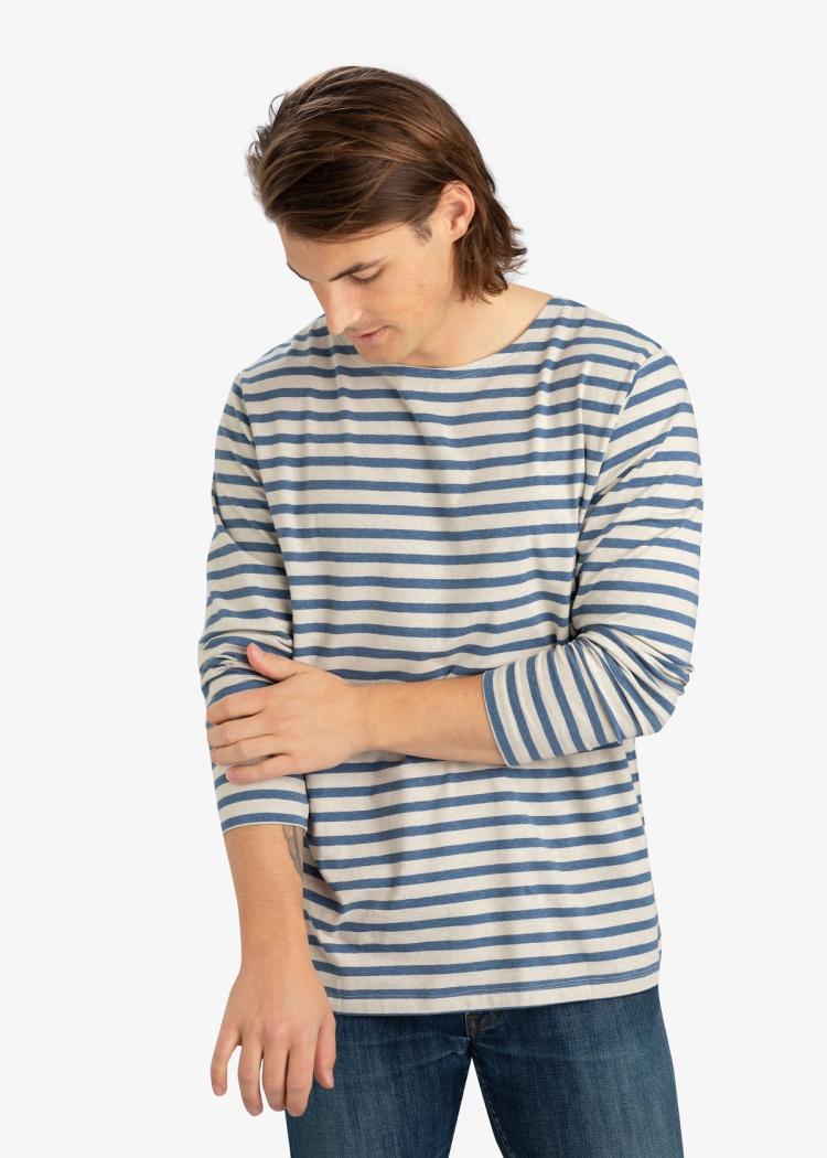 Secondary product image for "Kalle Longsleeve Stripe Blue Sand"