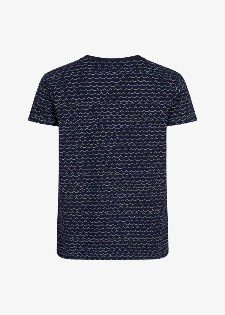Secondary product image for "T-shirt Våg Marinblå"