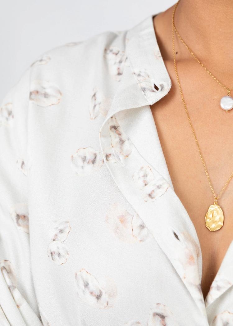 Secondary product image for "Necklace Oyster Gold"