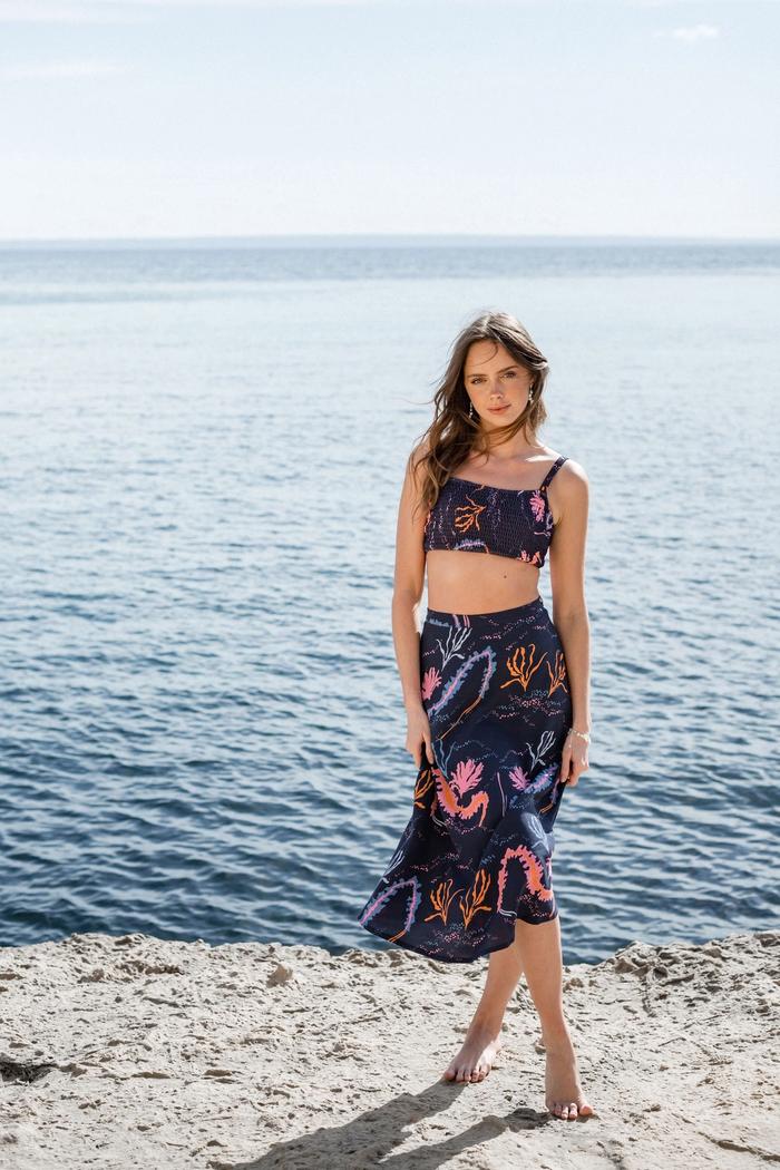 Secondary product image for "Jenna Skirt Seaweed Multi"