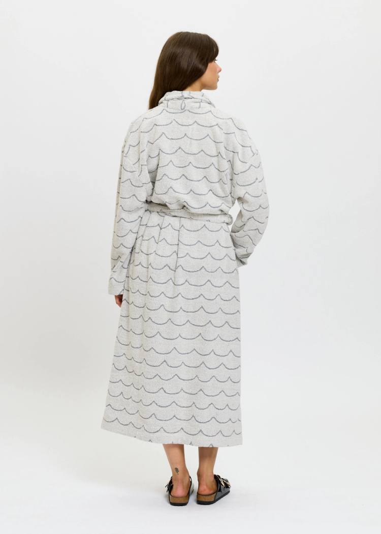 Secondary product image for "Bathrobe Wave Ecru Woman"