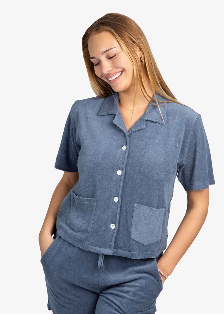 Secondary product image for "Tirri Terry Blouse Petrol"