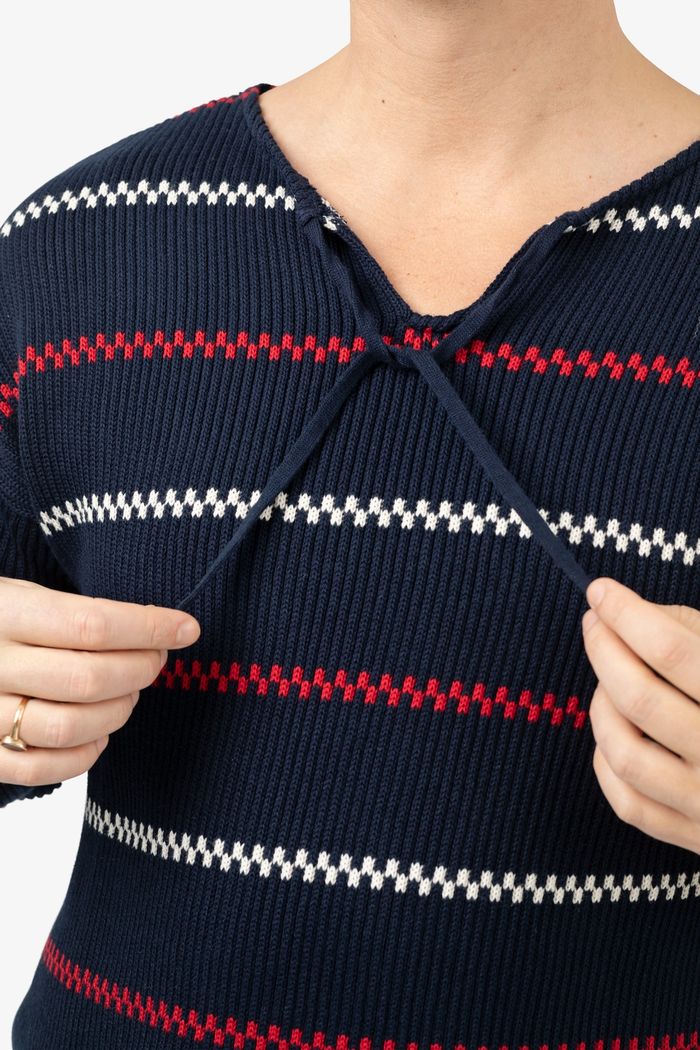 Secondary product image for "Käringötröja Stickad Marinblå"