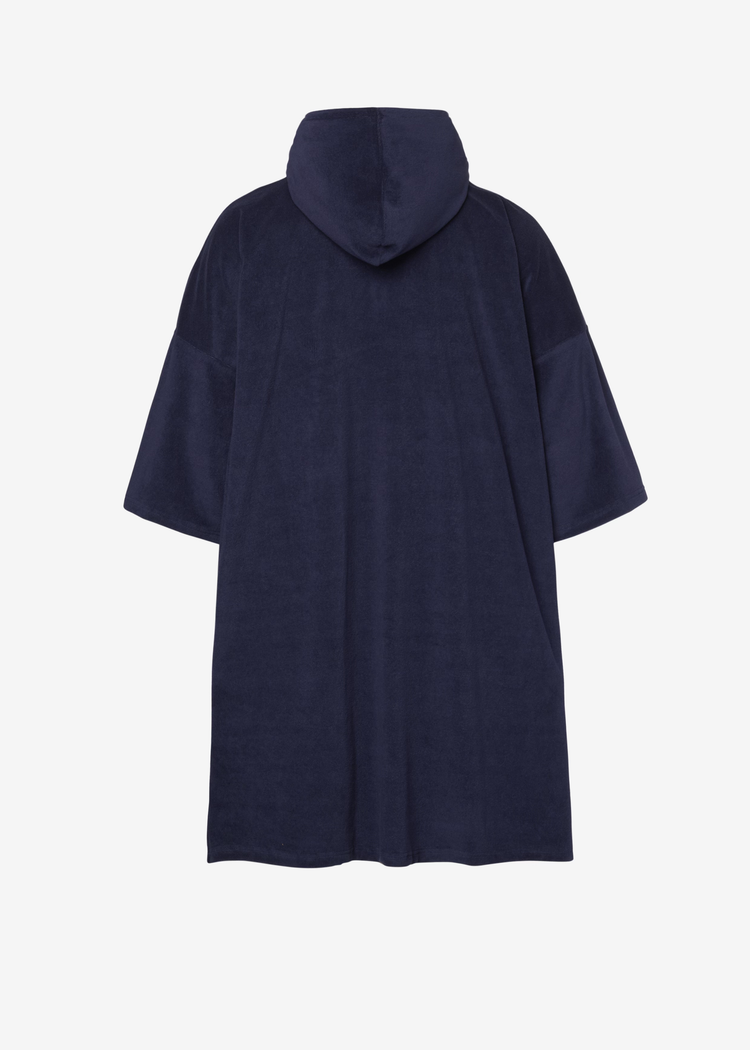 Secondary product image for "Frotteponcho Marinblå"