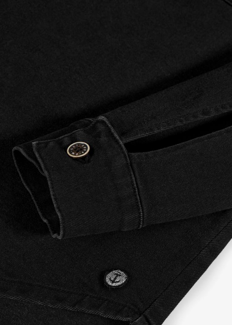 Secondary product image for "Overshirt Dam tvättad Svart"