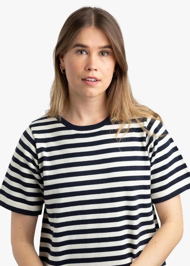 Secondary product image for "Astrid Knitted Dress Stripe Navy"