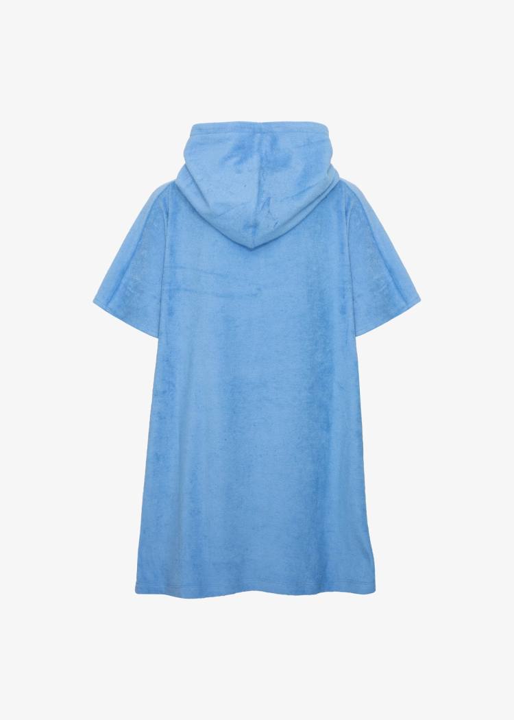 Secondary product image for "Frottéponcho Terry Blå Barn"