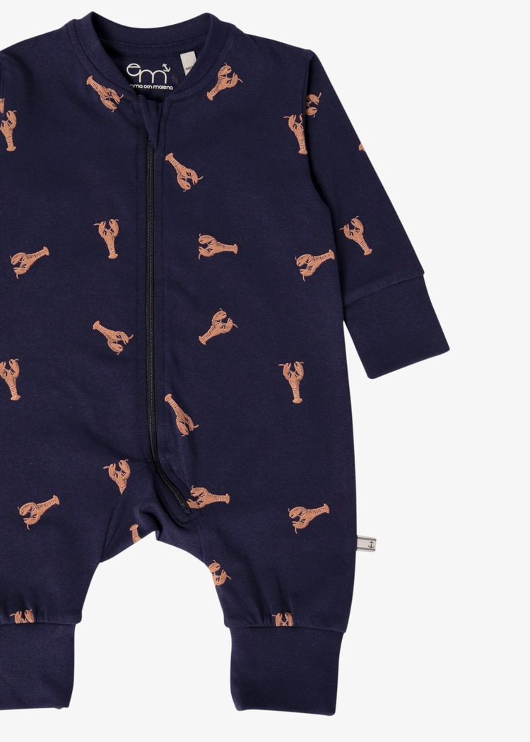 Secondary product image for "Pyjamas Hummer Marinblå"