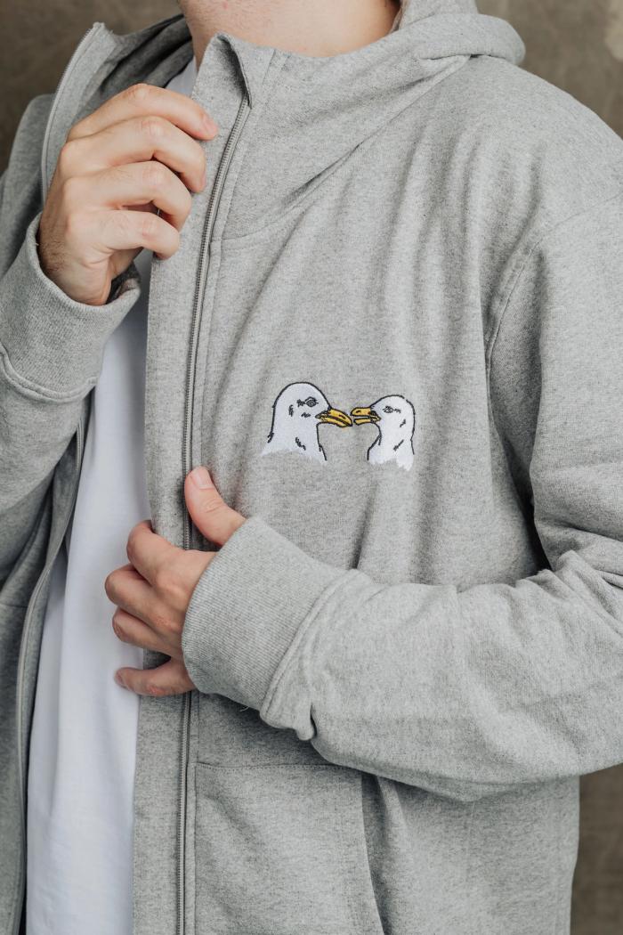 Secondary product image for "Hood Måsar Gråmelerad"