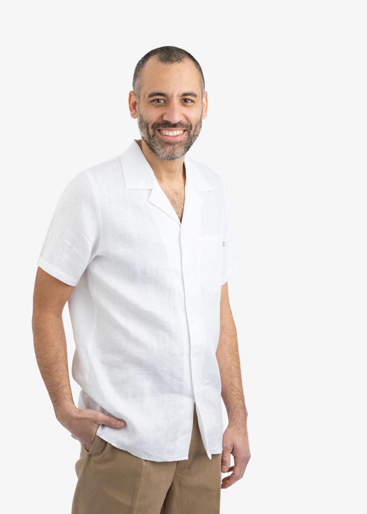 Secondary product image for "Jonte Linen Shirt Off-white"