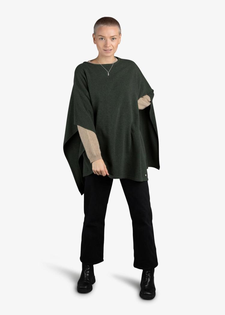 Secondary product image for "Lo Poncho Moss Green"