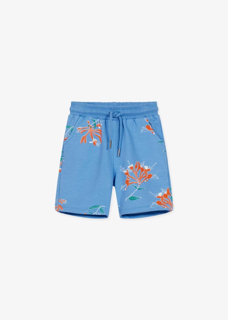 Secondary product image for "Wo Sweat Shorts Honey Suckle Blue Kids"