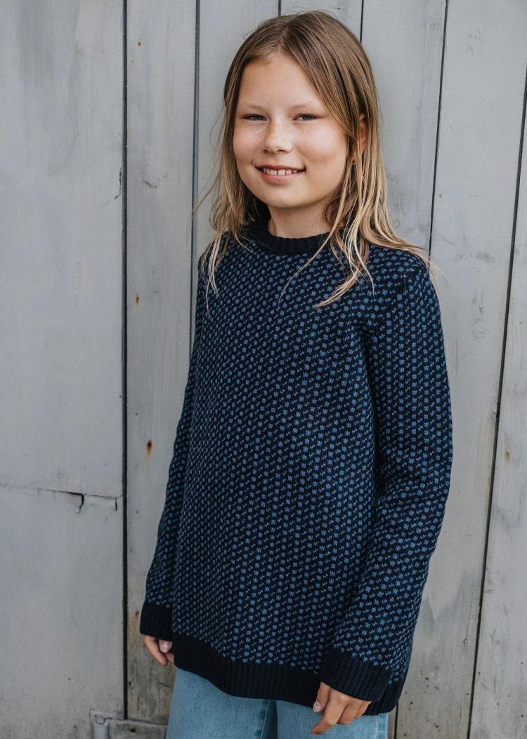 Secondary product image for "Vallerö Knit Sweater Kids Navy"