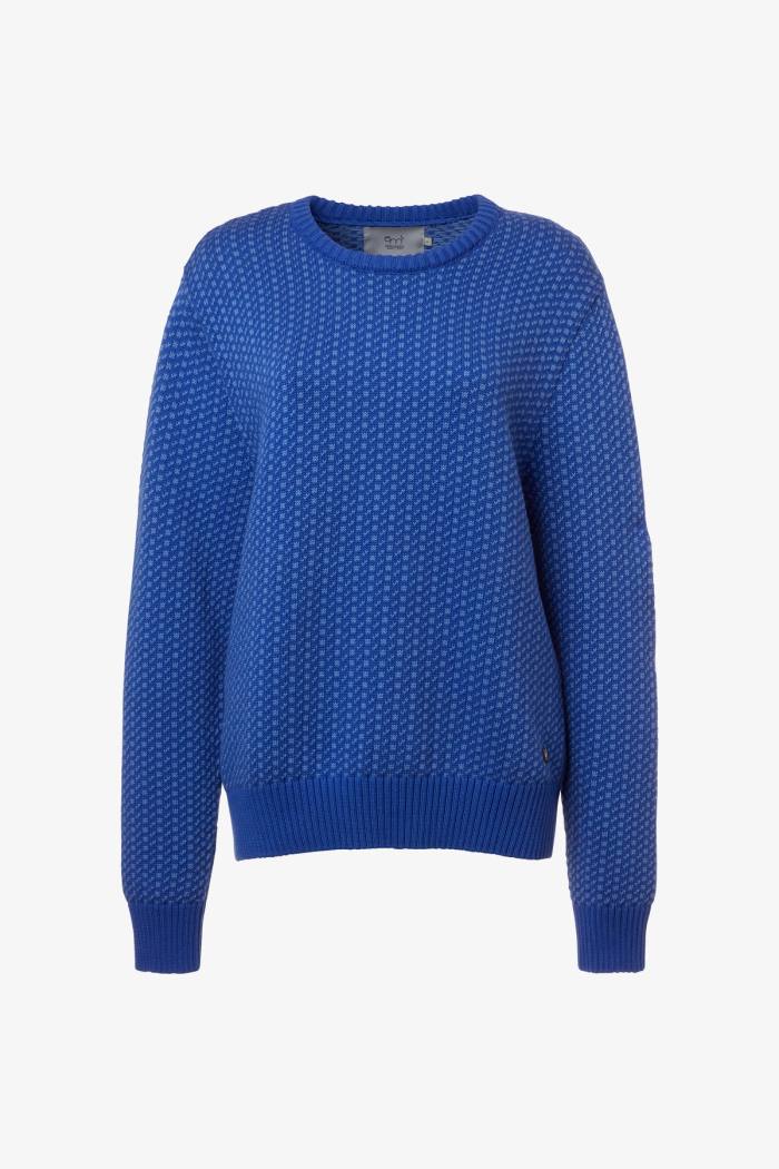Secondary product image for "Olga Knit Sweater Blue Cotton"