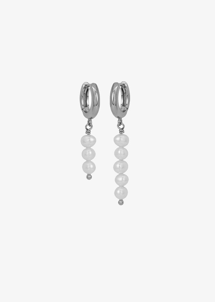 Secondary product image for "Earring Caviar Ring Silver"
