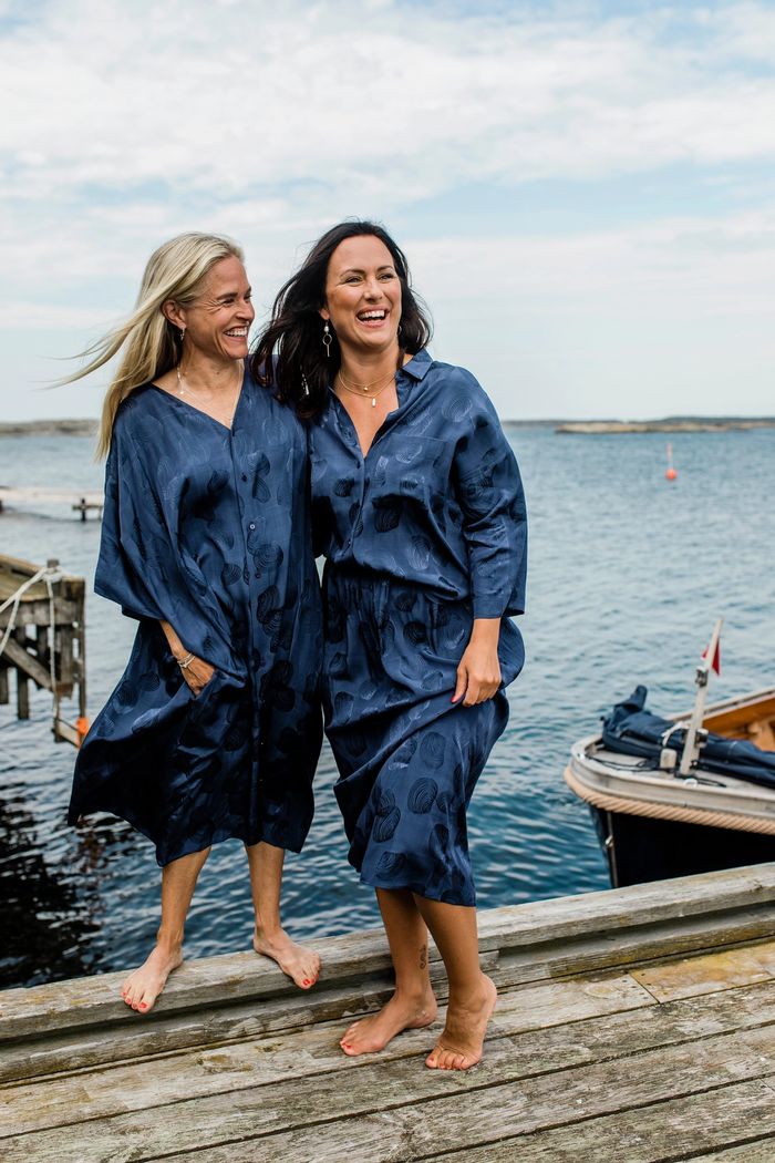 Secondary product image for "Ina Skjorta Snäcka Marinblå"