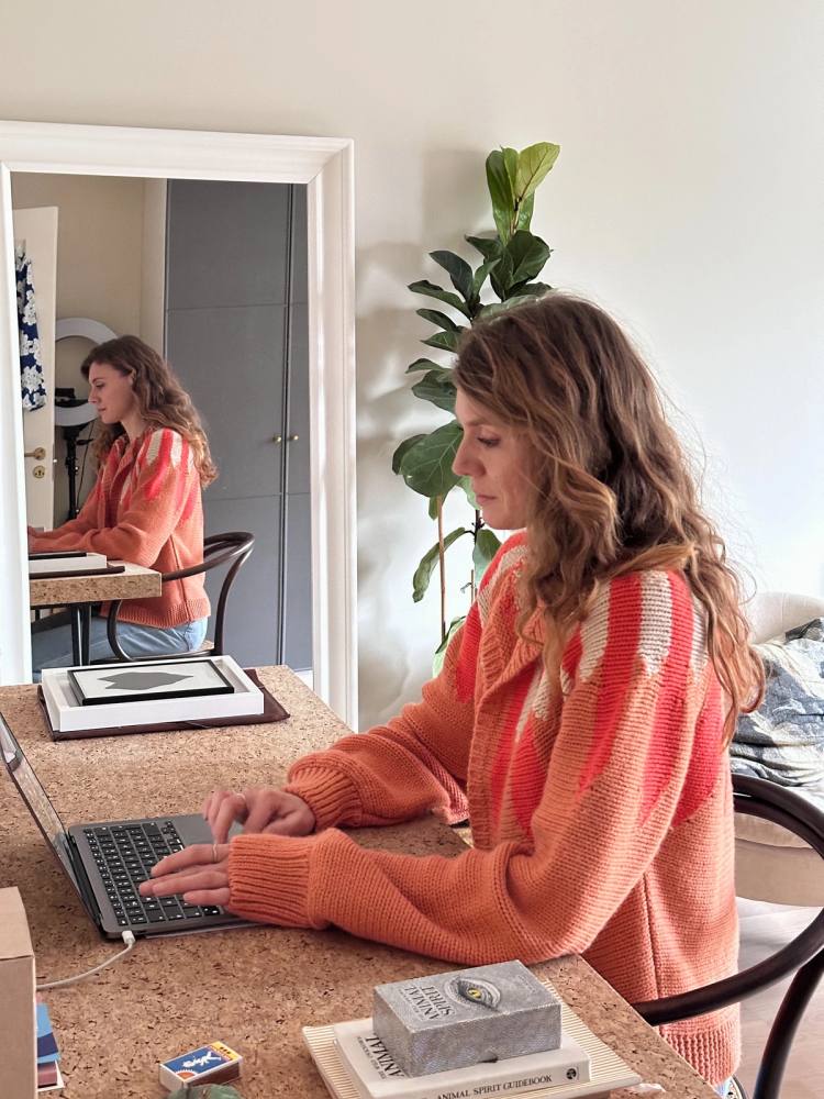 Secondary product image for "Bohus Cardigan Peach"