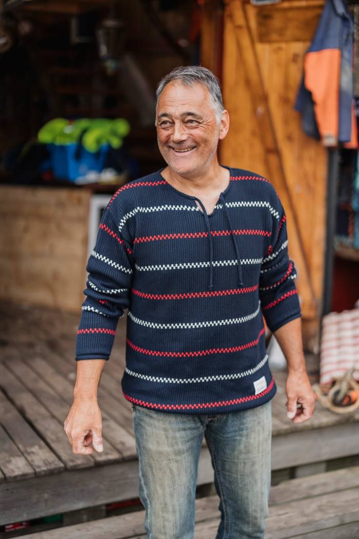 Secondary product image for "Käringö Knitted Sweater Navy"