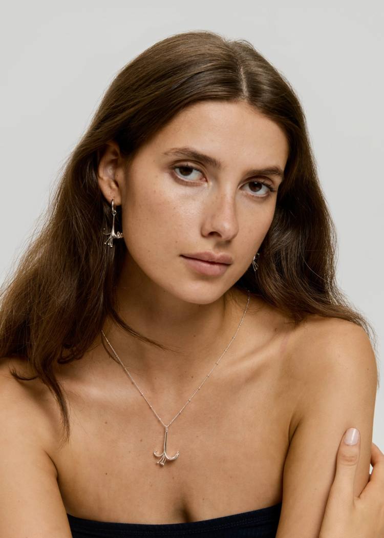 Secondary product image for "Halsband Kaprifol Silver"