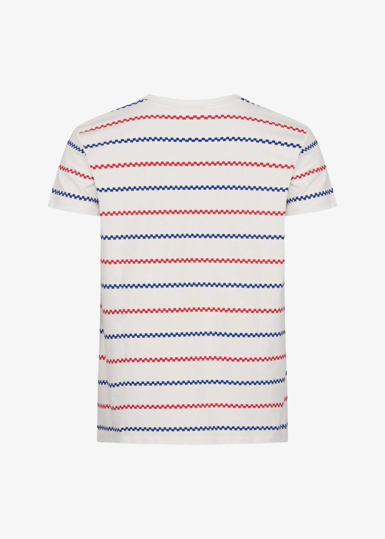 Secondary product image for "T-shirt Käringön Stripe Offwhite"