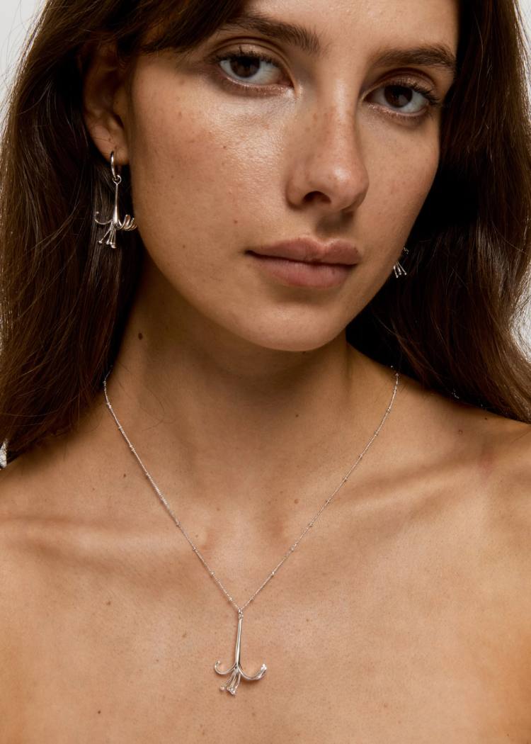 Secondary product image for "Halsband Kaprifol Silver"