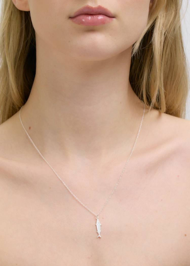 Secondary product image for "Halsband Makrill Silver"
