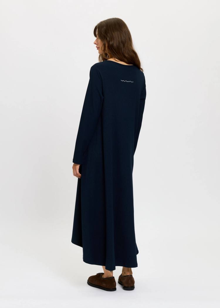 Secondary product image for "Susanna Klänning Ribb Navy"