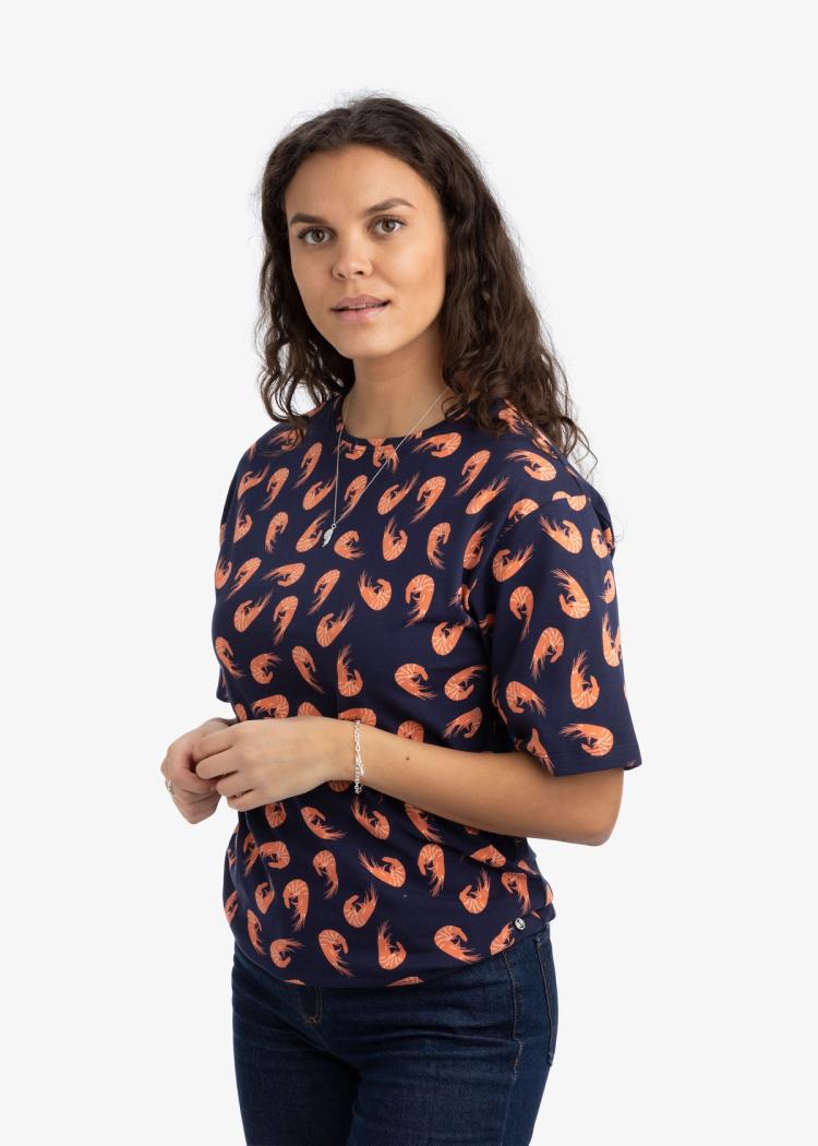 Secondary product image for "Tuva T-shirt Räka Marinblå"