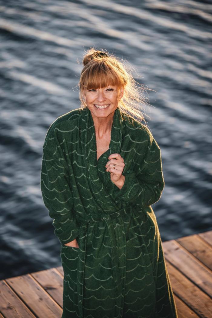 Secondary product image for "Bathrobe Wave Green"