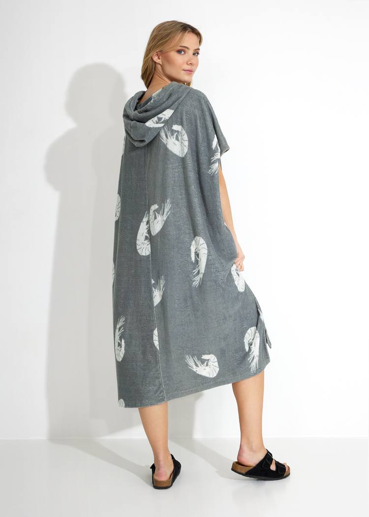 Secondary product image for "Frottéponcho Räka Grå"