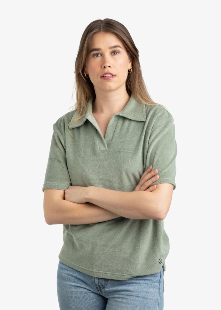 Secondary product image for "Polo Shirt Terry Green"