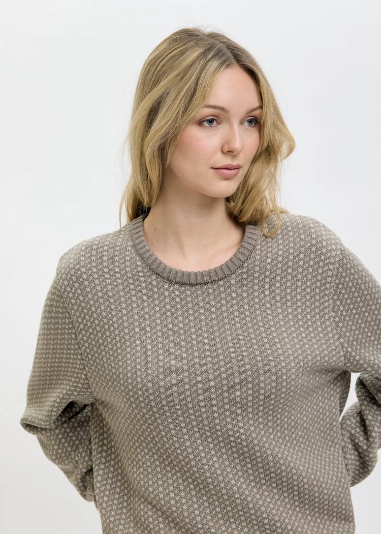 Secondary product image for "Olga Knit Sweater grey Cotton"