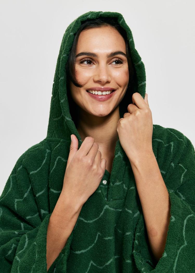 Secondary product image for "Terry poncho Wave Green"