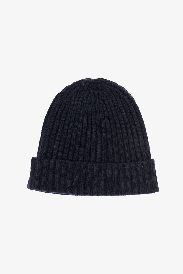 Secondary product image for "Stickad Mössa Marinblå"