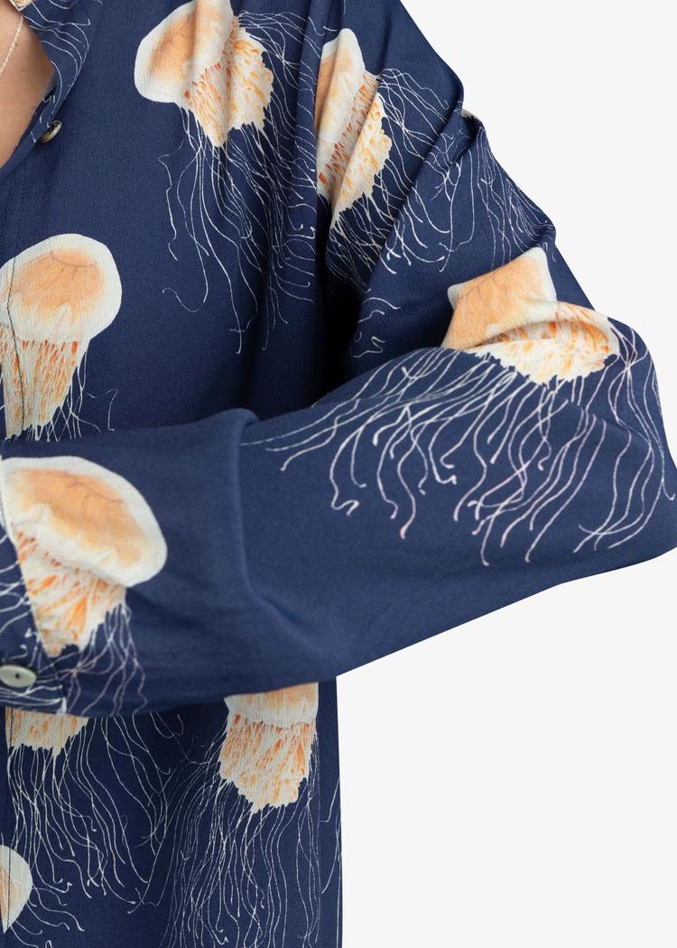 Secondary product image for "Irma Skjortklänning Manet Blå"