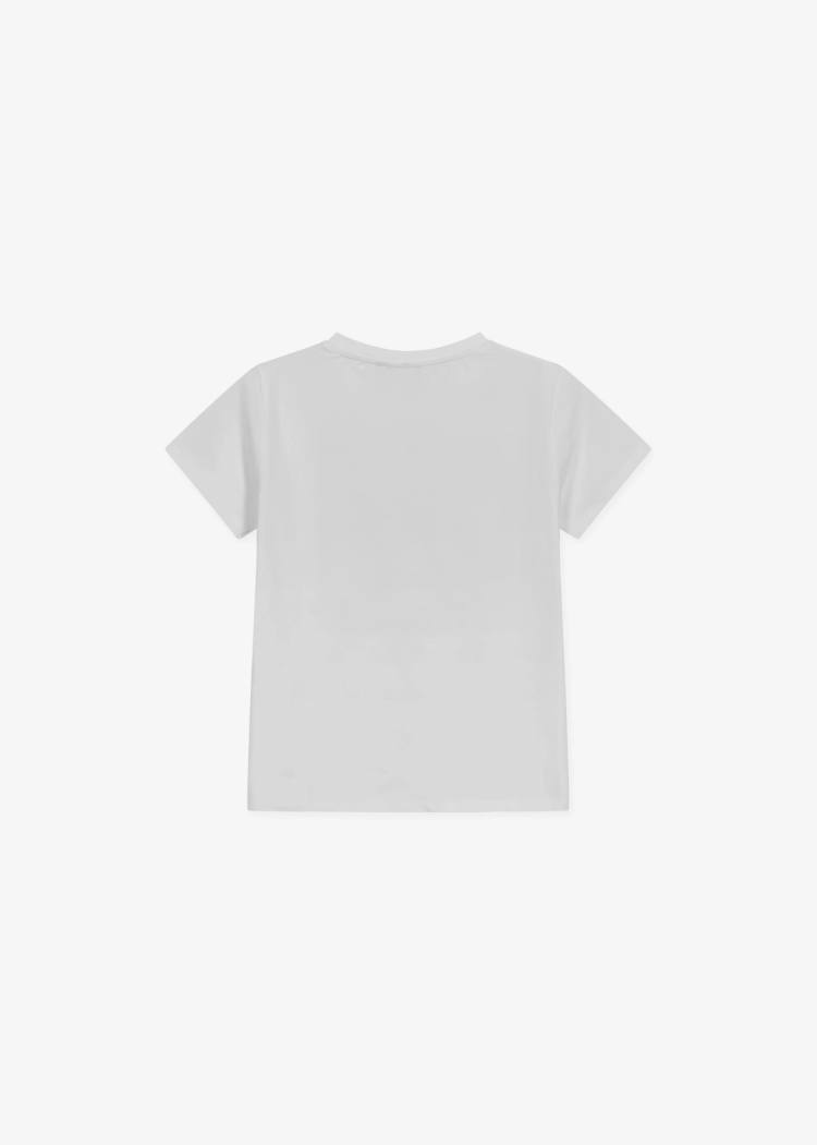 Secondary product image for "T-shirt Evert Seglar Vit Barn"