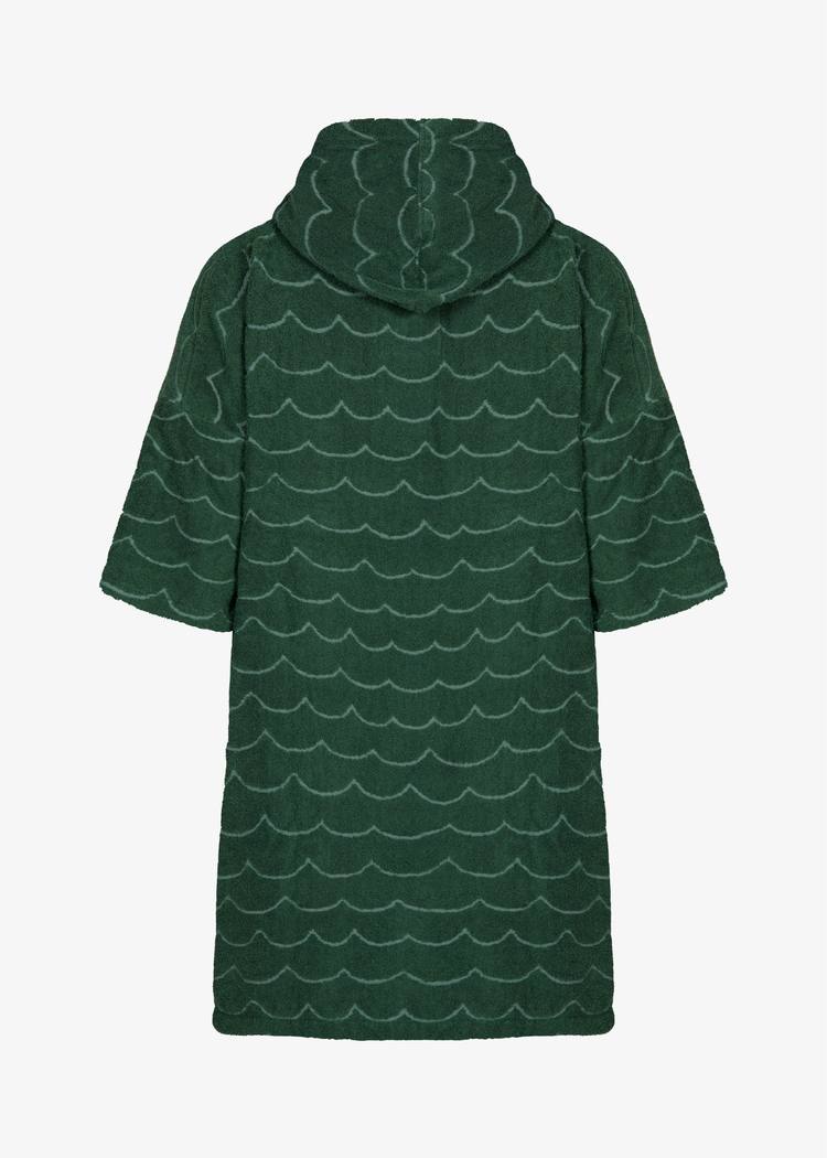 Secondary product image for "Frottéponcho Våg Grön"