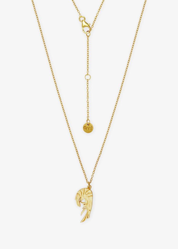 Secondary product image for "Necklace Shrimp Gold"