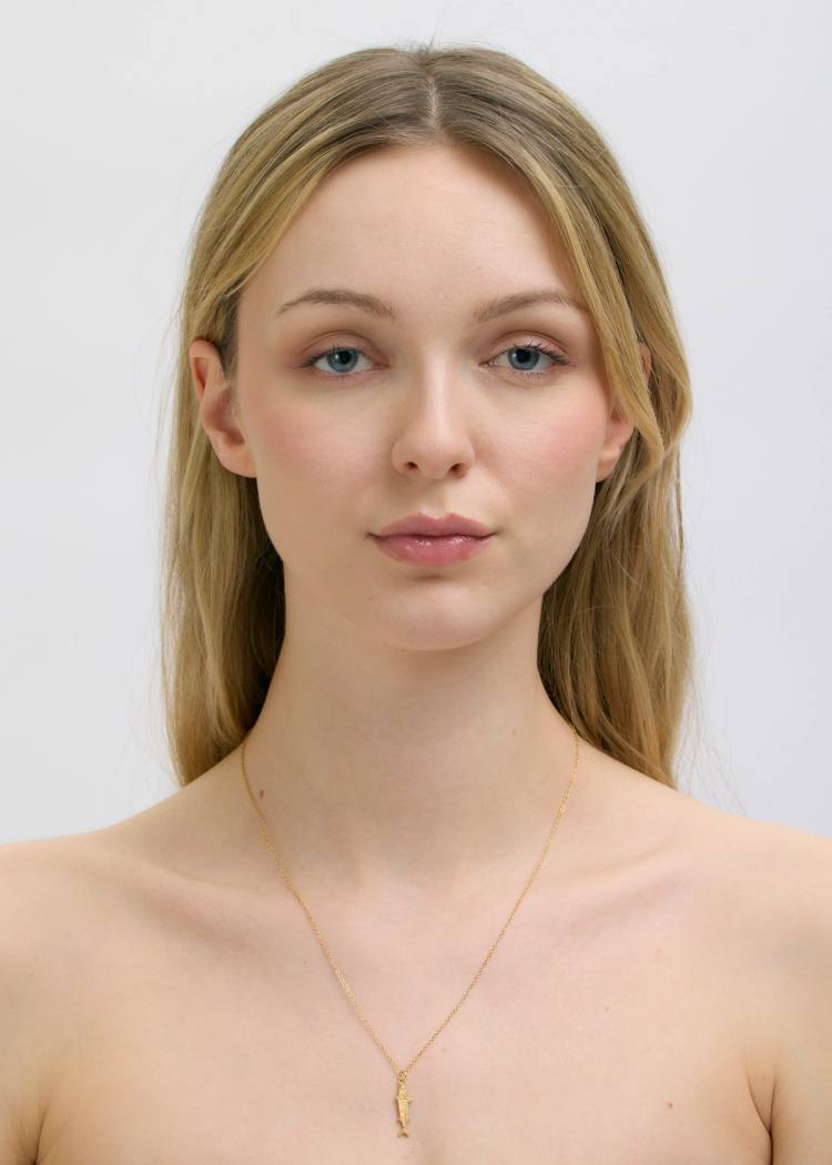 Secondary product image for "Necklace Mackerel Gold"