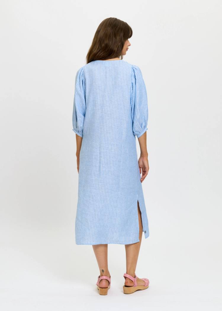 Secondary product image for "Casandra Klänning Linen Rand"