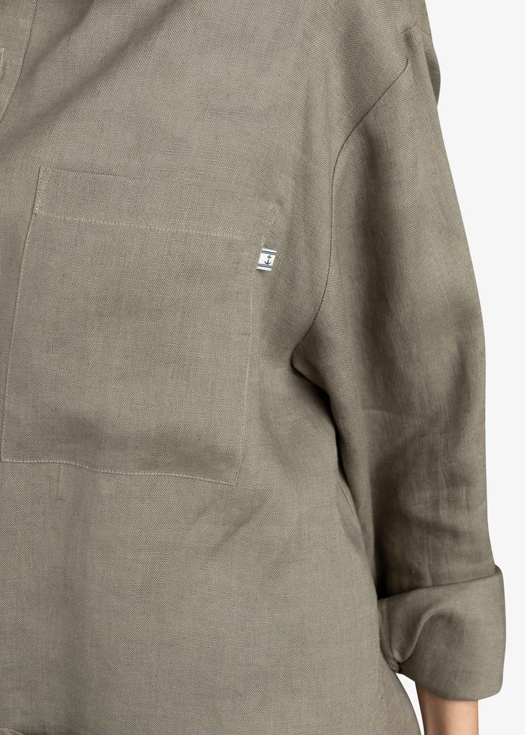 Secondary product image for "Three Pocket Linneskjorta Sand"